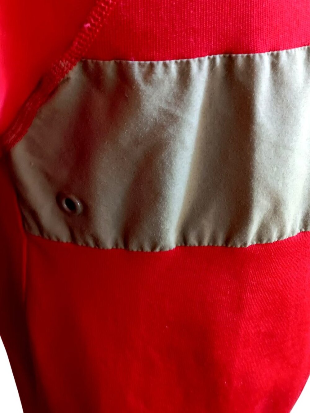 True Vintage Crewneck Sweatshirt Medium Russell Athletic Red Colorblock 1990s